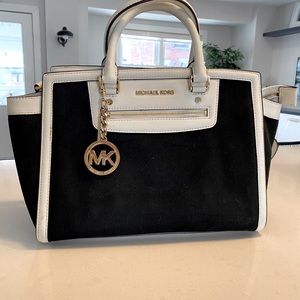 Michael Kors Canvas + Leather Purse
